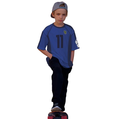 Blue Lock Anime T Shirts 2024 Summer Mens Short Sleeved Cartoon Football Jersey T-shirt Adults Kids Soccer Isagi Cosplay Uniform